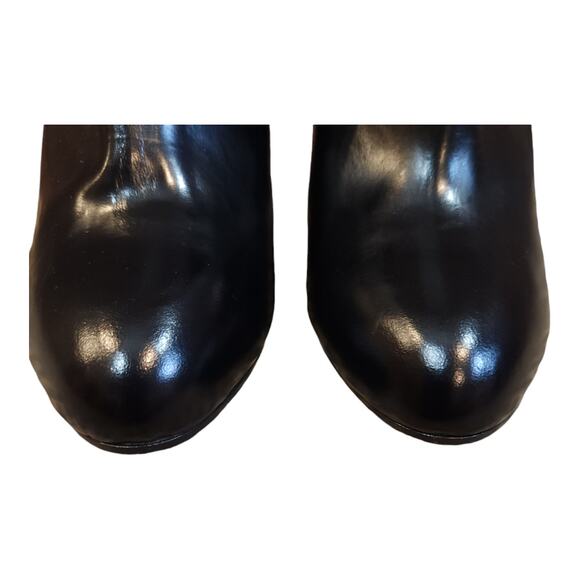 Chloé Black Leather Stiletto Ankle Boot with Ankle Strap Detail Women's 35.5 - Picture 5 of 11